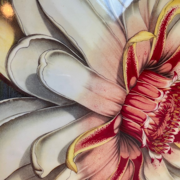 John Derian Melamine Serving Tray With Handles Floral Print - Picture 2 of 7